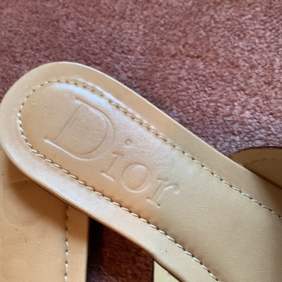 Dior T-strap slide on flats - Picture 4 of 11